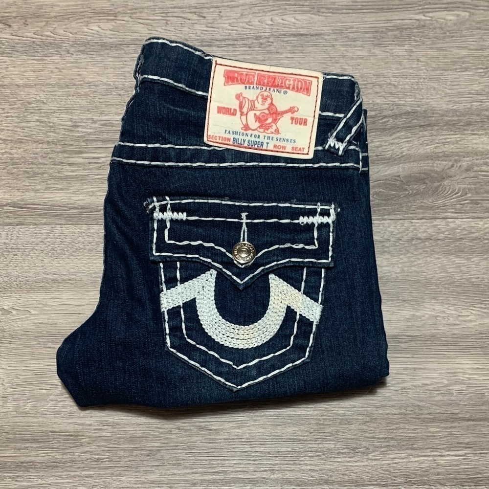 True Religion Size 28 Billy Super T Jeans - Made in USA